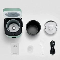 Mini panela elétrica de arroz BALASHOV: 1,2 L, cozimento automático para 1 a 2 pessoas